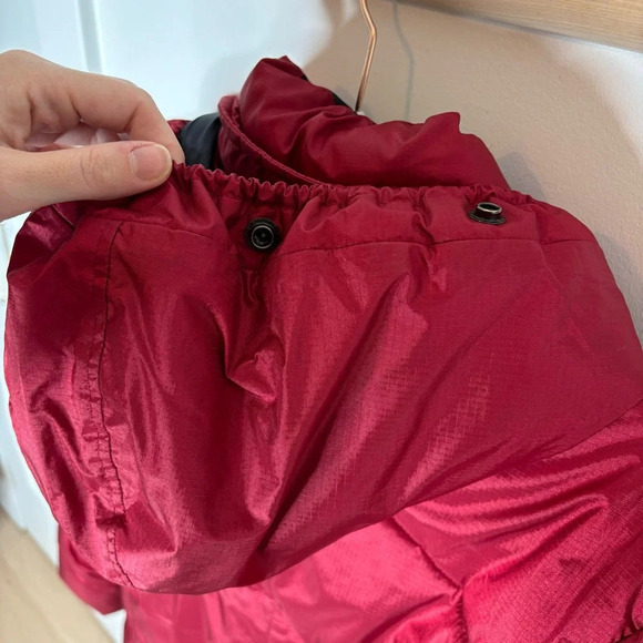 Kanuk Vintage Puffer Winter Coat Mid Long Red Size 2 or M Warm Hooded - Picture 6 of 12